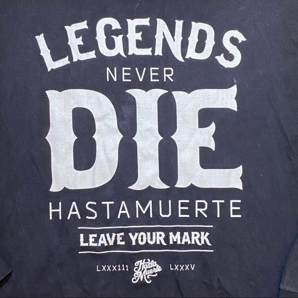 HASTAMUERTE Legends Never Die Ling Sleeve T-Shirt - Picture 2 of 3